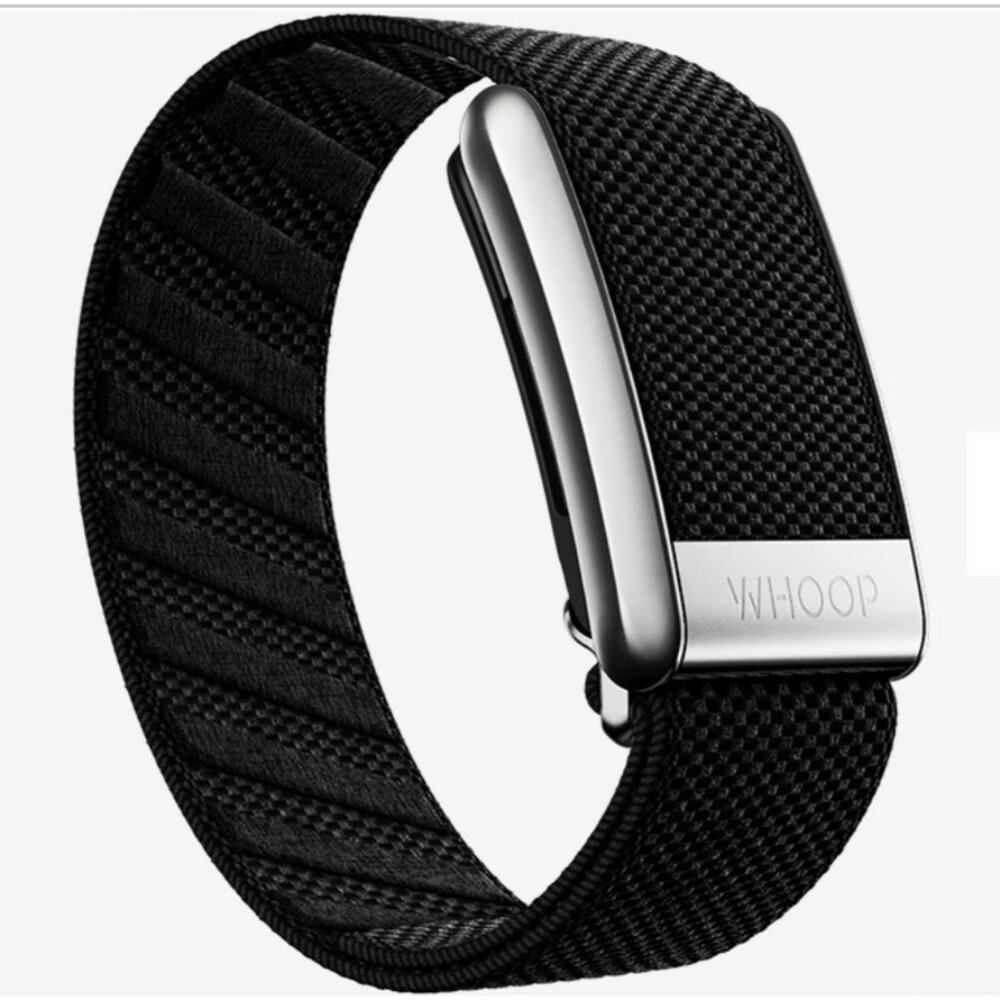 WHOOP SUPERKNIT LUXE BAND (onyx/black w/platinum - S/M)